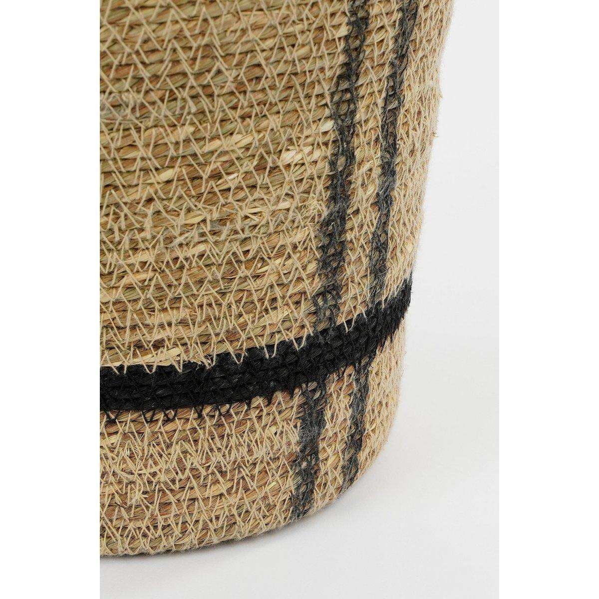 Aufbewahrungskorb – 3er-Set – H38 x Ø30 cm – Seegras – Hellbraun - HomeDesign Knaus