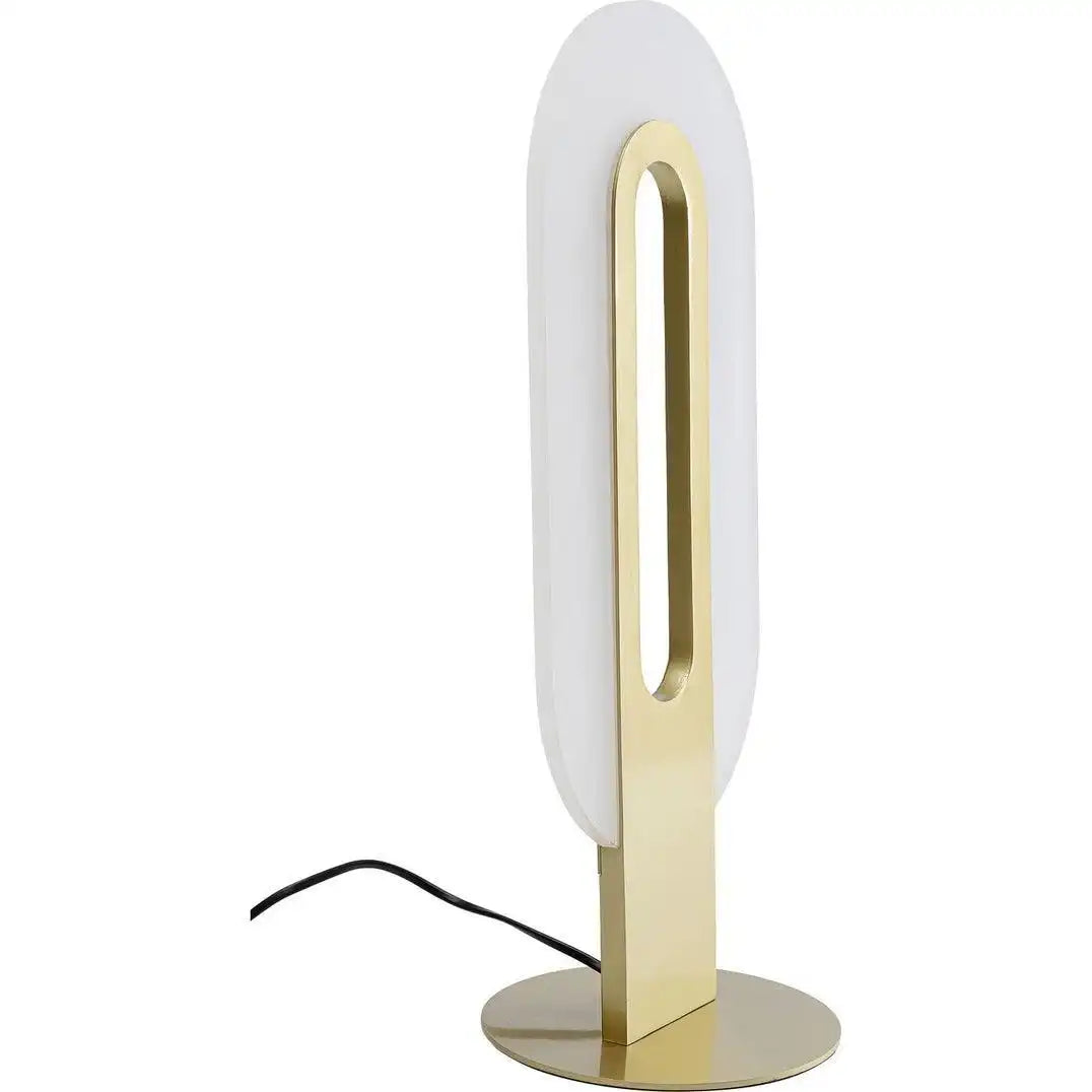 AURA Tischleuchte Gold Stahl Pulverbeschichtet LED 4,5 Watt - HomeDesign Knaus