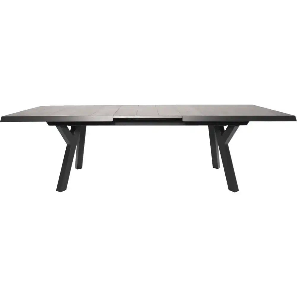 Ausziehtisch Gartentisch Esstisch Castilla Negro Exclusive 204-264x102cm - HomeDesign Knaus