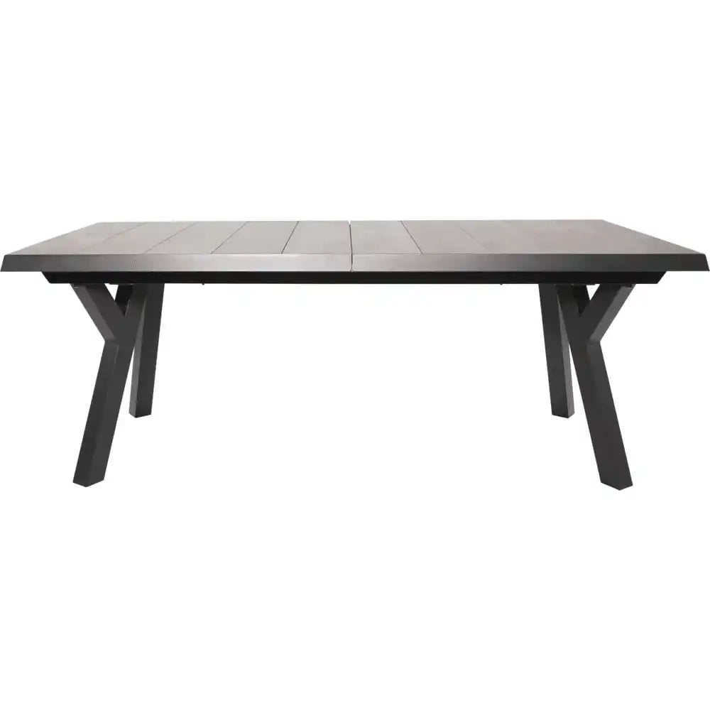 Ausziehtisch Gartentisch Esstisch Castilla Negro Exclusive 204-264x102cm - HomeDesign Knaus