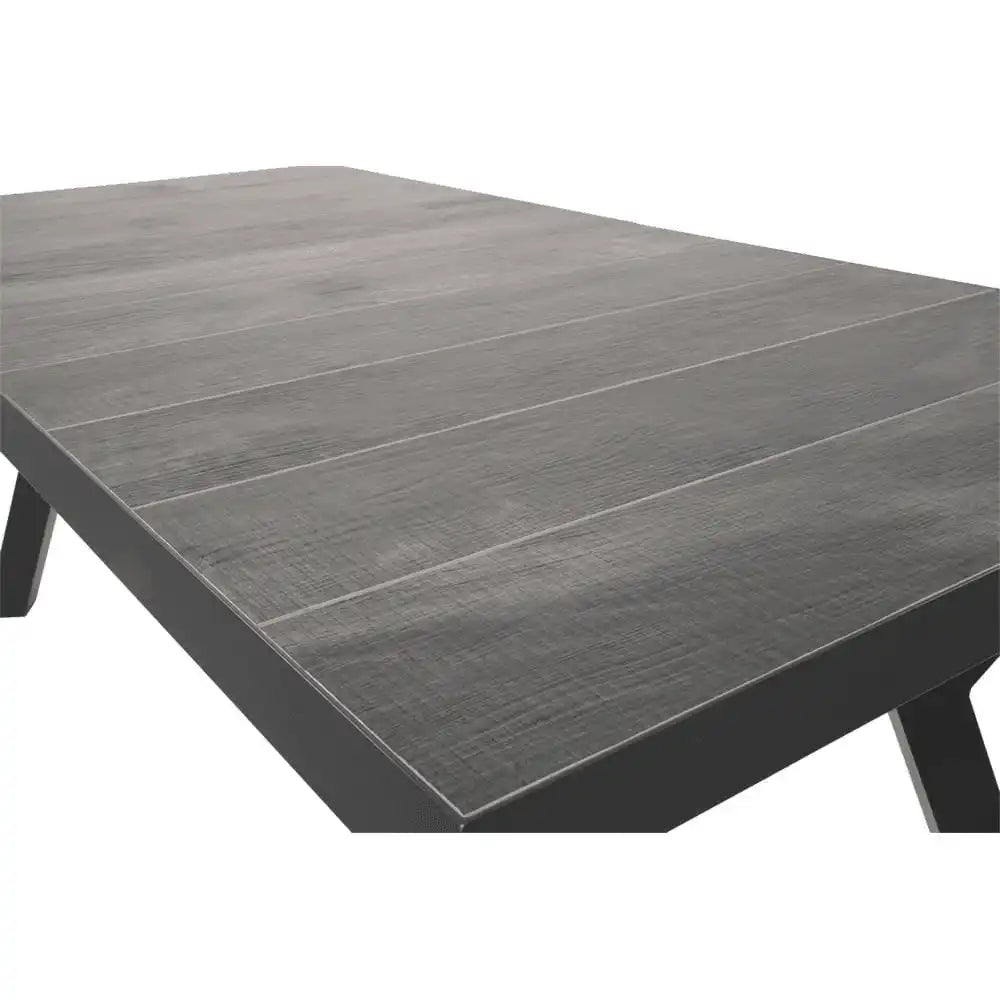Ausziehtisch Gartentisch Esstisch Castilla Negro Exclusive 204-264x102cm - HomeDesign Knaus