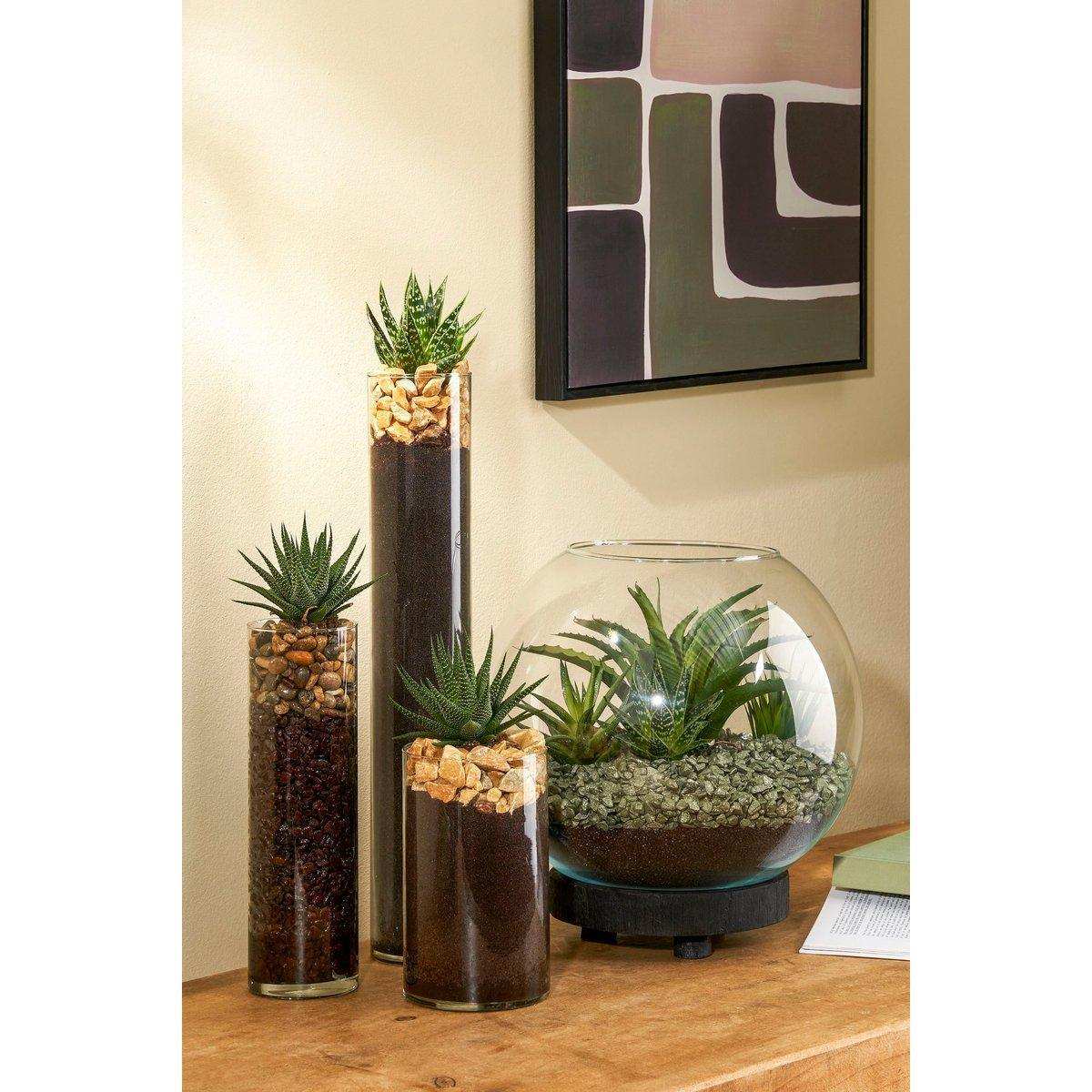 Babet Ball Vase - H28 x Ø34 cm - Transparent - HomeDesign Knaus