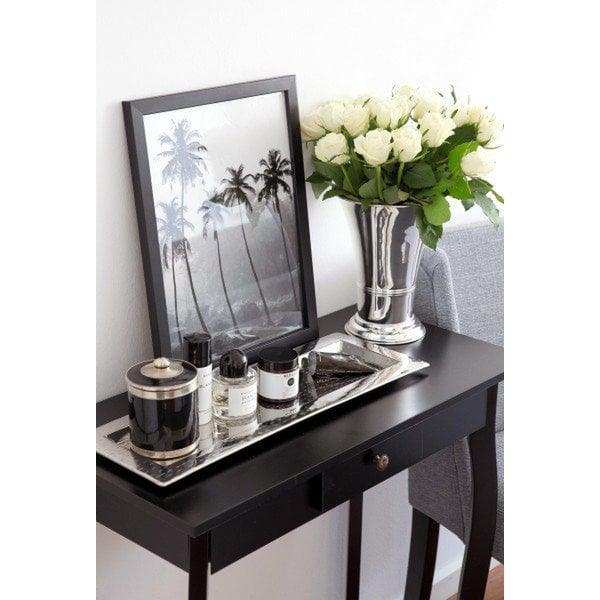 Blumentopf Blumenvase Vase Tromba schwerversilbert 20 cm - HomeDesign Knaus