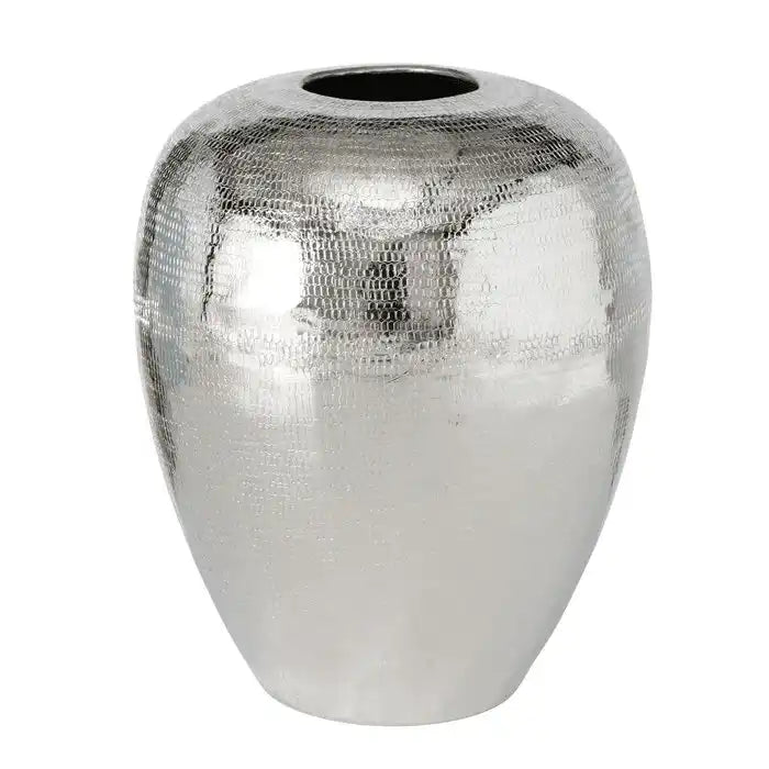 Blumenvase Passia rund Aluminium gehämmert Vase 21 cm - HomeDesign Knaus