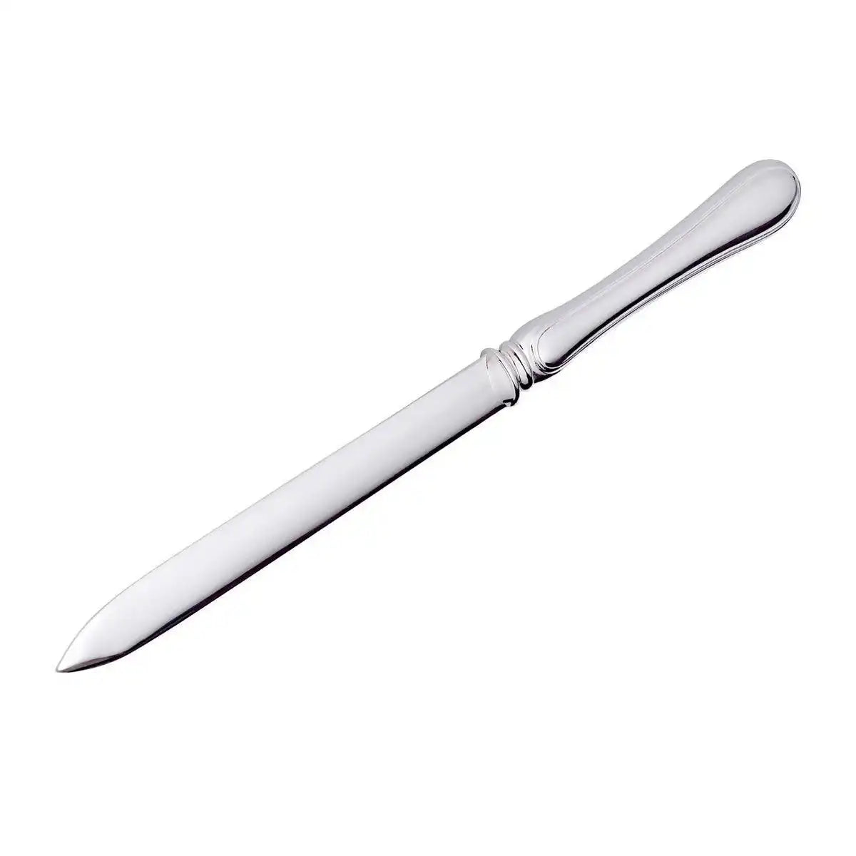 Brieföffner Briefmesser Faden edel versilbert Chrom 19 cm - HomeDesign Knaus