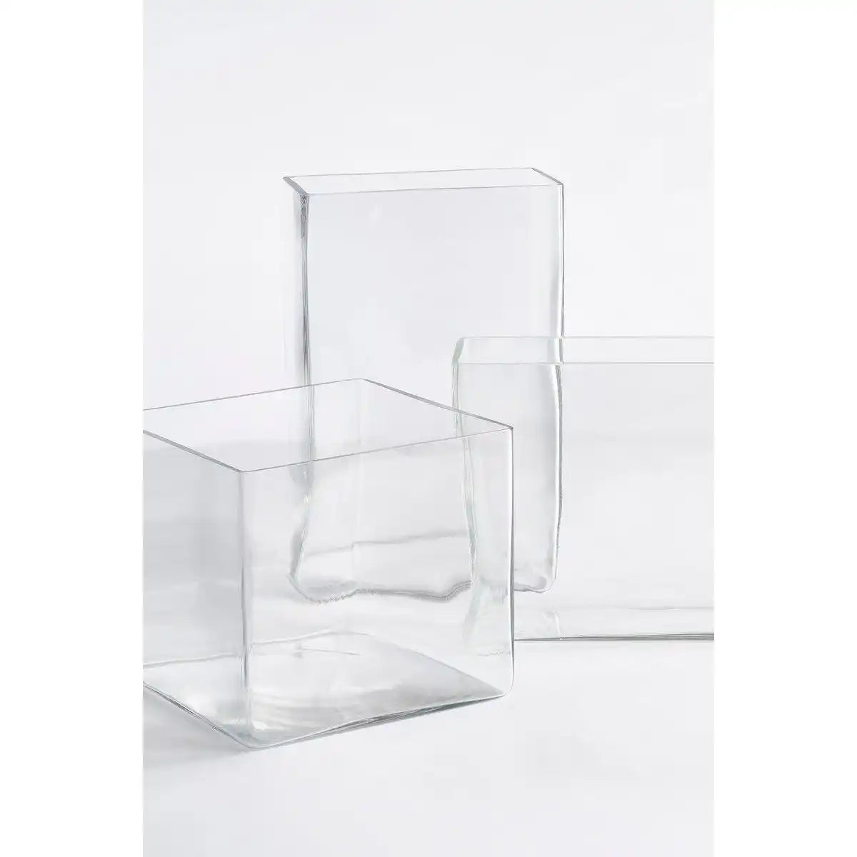Britt Vase - L20 x B10 x H30 cm - Rechteck - Transparent - HomeDesign Knaus