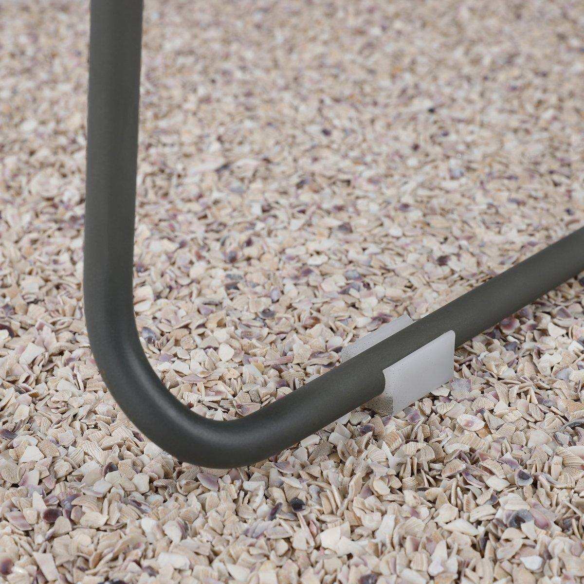 Bueno Gartenstuhl – L53 x B55 x H77 cm – Grau - HomeDesign Knaus