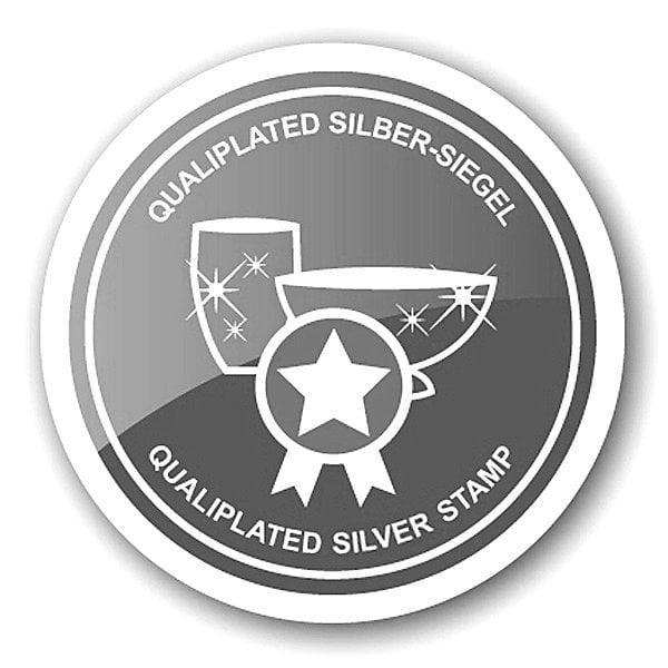 Butterdose Jago edel versilbert inkl. Buttermesser Edelstahl - HomeDesign Knaus