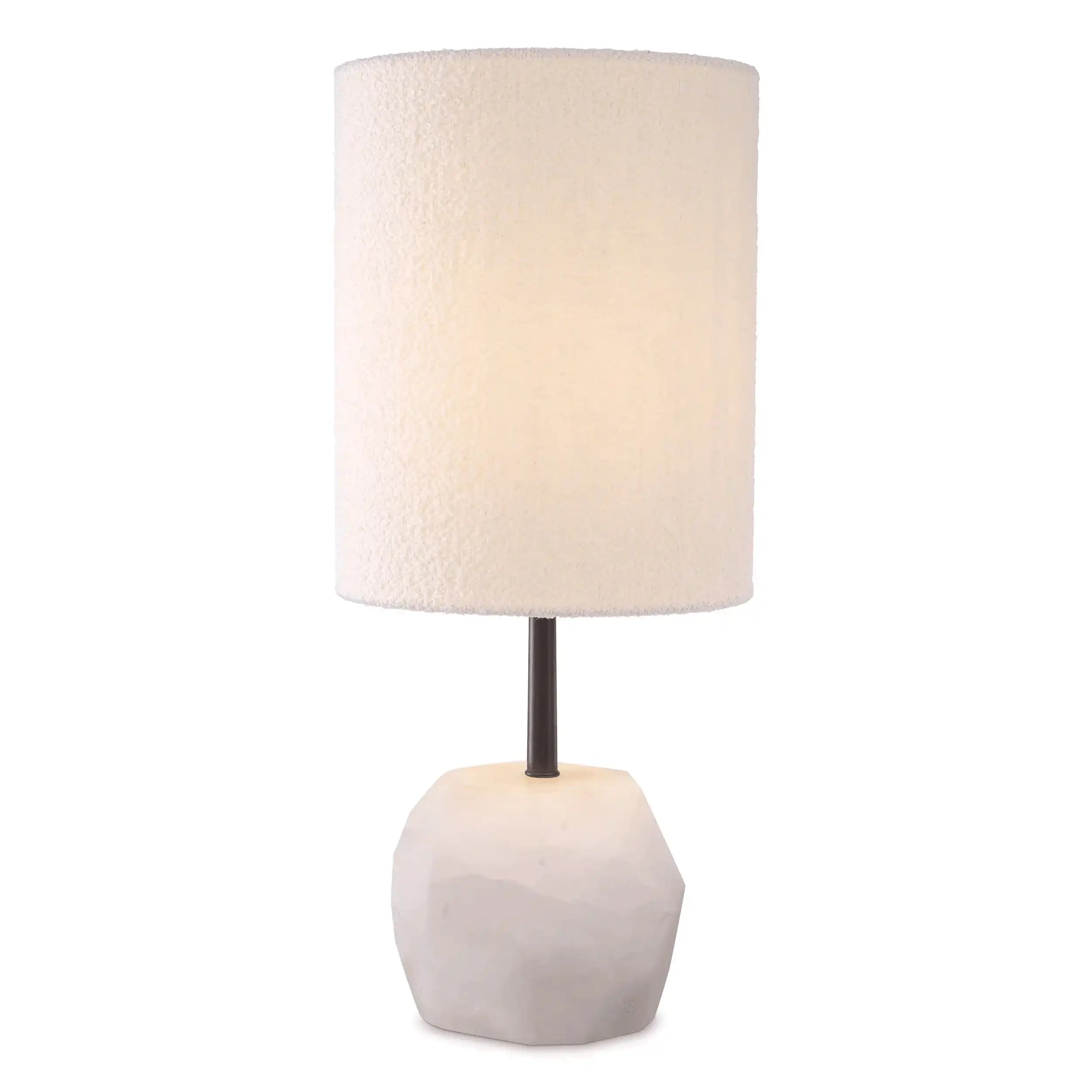 Cahaba Glamourösen Tischleuchte Bronze Antik-Messing Inklusive Schirm aus Leinenmischung Handarbeit - HomeDesign Knaus