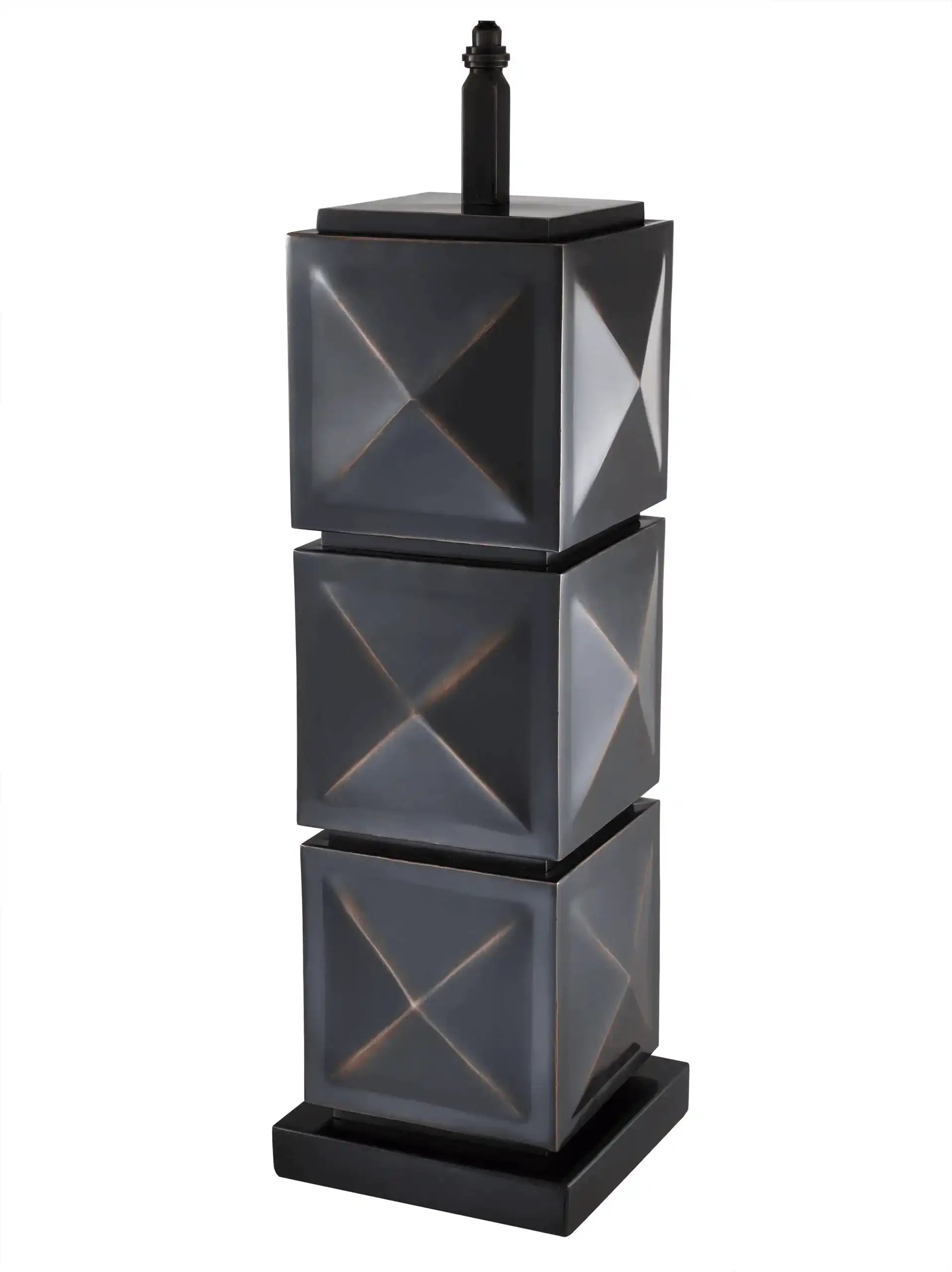 Carlo Luxus Tischleuchte Tischlampe Granitsockel Handarbeit - HomeDesign Knaus