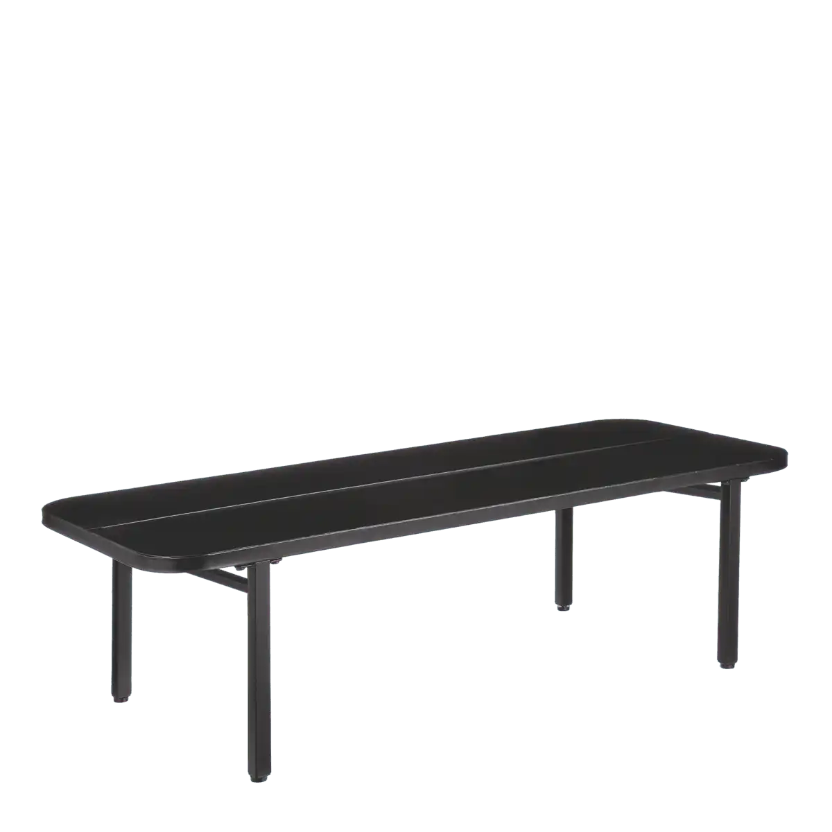 Celo Sofa für den Außenbereich – L120 x B40 x H36 cm – Metall – Schwarz - HomeDesign Knaus