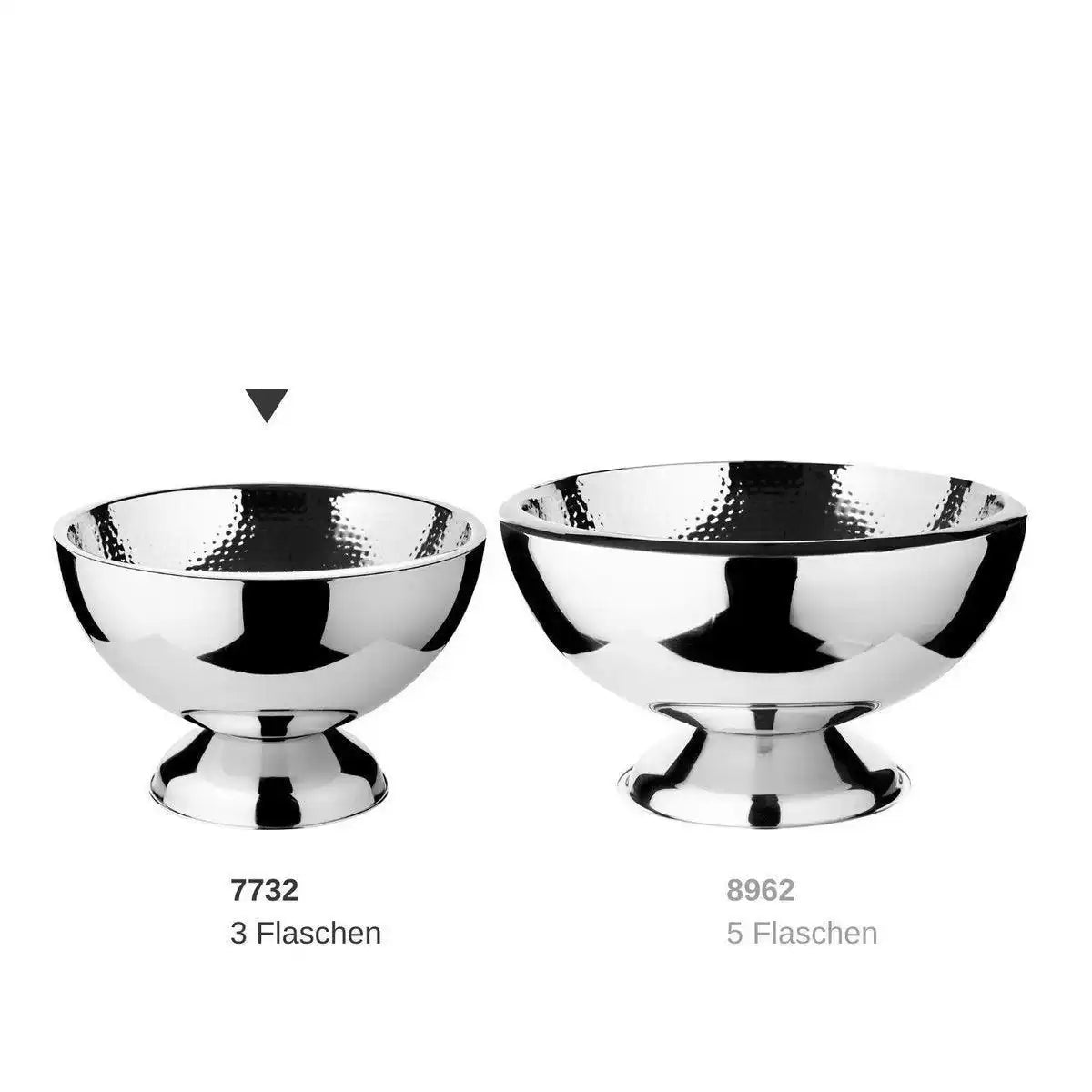 Champagnerkühler Cadiz doppelwandig Edelstahl Flaschenkühler 32 cm - HomeDesign Knaus
