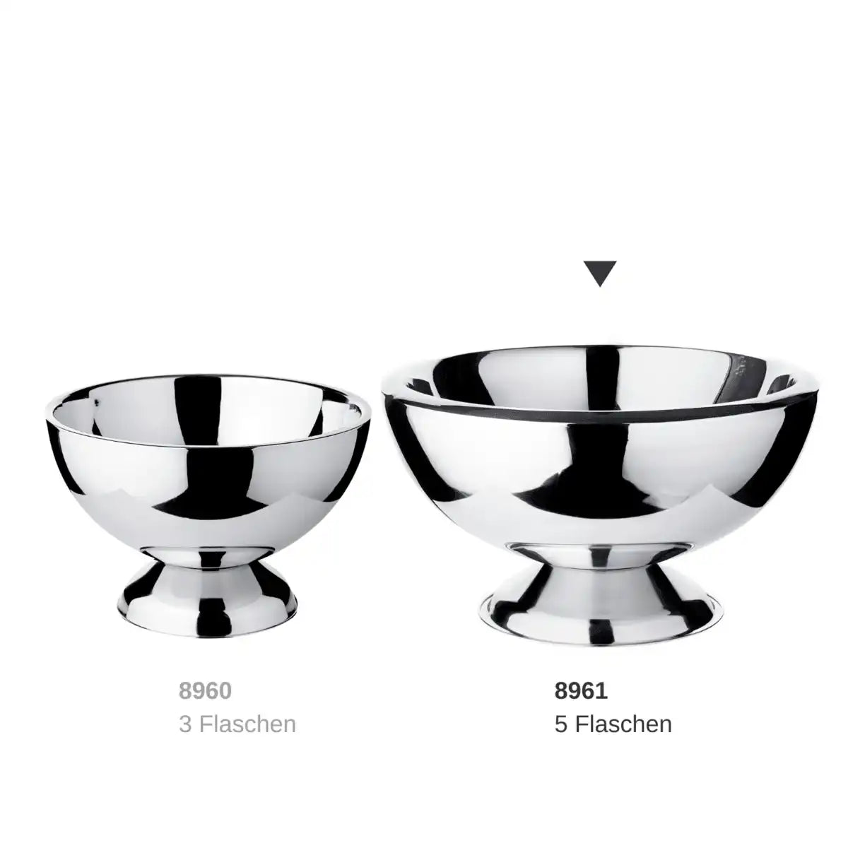 Champagnerkühler Sektkühler Cadiz Edelstahl hochglanzpoliert 43 cm - HomeDesign Knaus