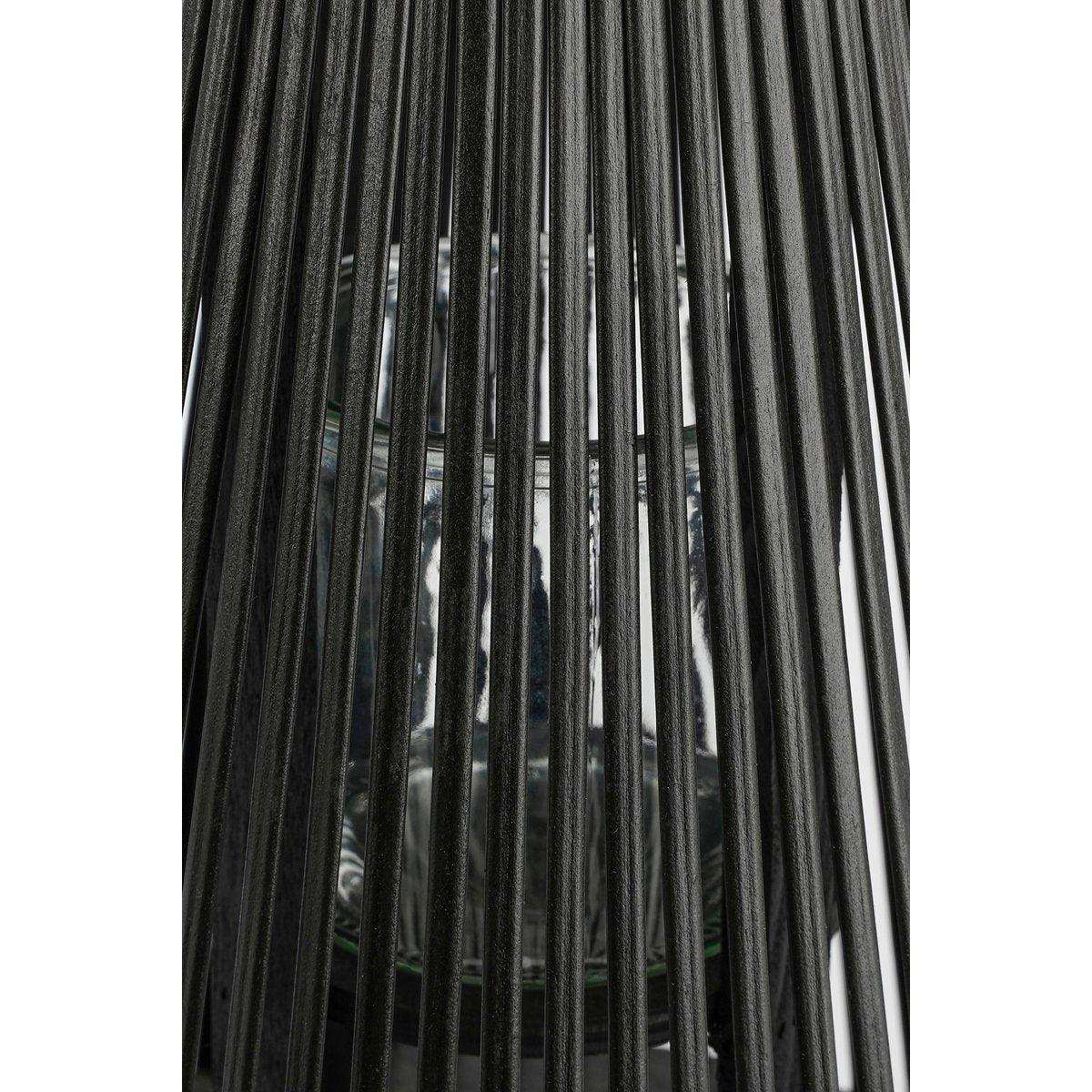 Cosmo Laterne – H45 x Ø15 cm – Recyceltes Polyester – Schwarz - HomeDesign Knaus