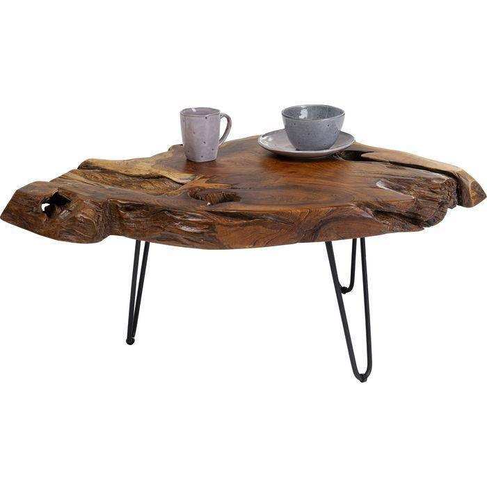 Couchtisch Aspen Natur Massivholz Industry Style Handarbeit - HomeDesign Knaus