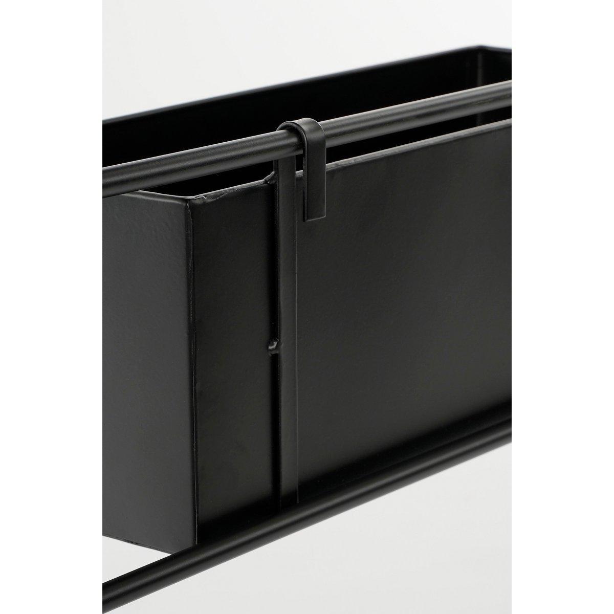 Dani Pflanzenregal – L54 x B20 x H160 cm – Metall – Schwarz - HomeDesign Knaus