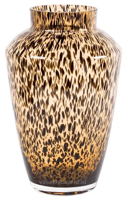 Deko Geopard Vase Blumenvase Bodenvase Handarbeit Mundgeblasen - HomeDesign Knaus