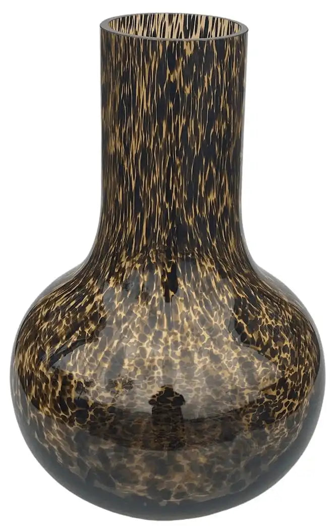 Deko Geopard Vase Blumenvase Bodenvase Handarbeit Mundgeblasen - HomeDesign Knaus