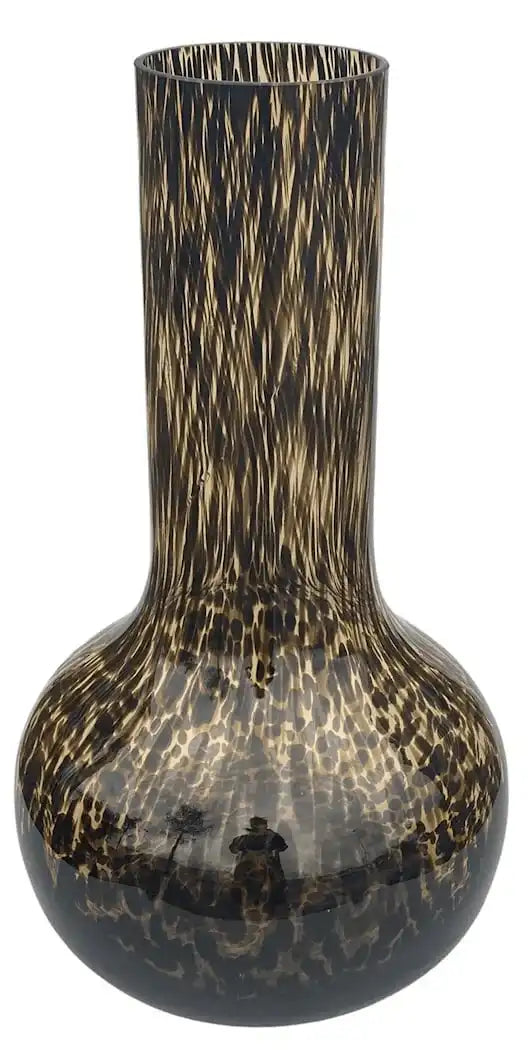 Deko Geopard Vase Blumenvase Bodenvase Handarbeit Mundgeblasen - HomeDesign Knaus
