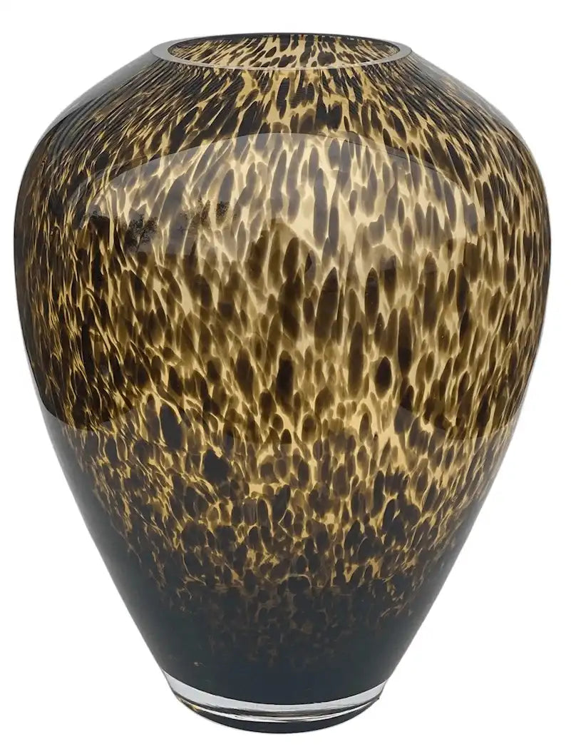 Deko Geopard Vase Blumenvase Bodenvase Handarbeit Mundgeblasen - HomeDesign Knaus