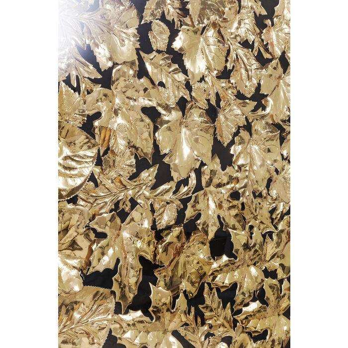 Design Wandbild Acryl Rahmen Gold Leaf 120x120cm - HomeDesign Knaus