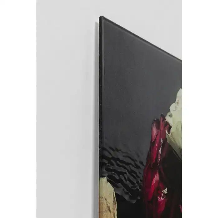 Design Wandbild Flower Art Lady Bild Sicherheitsglas 120x120cm - HomeDesign Knaus