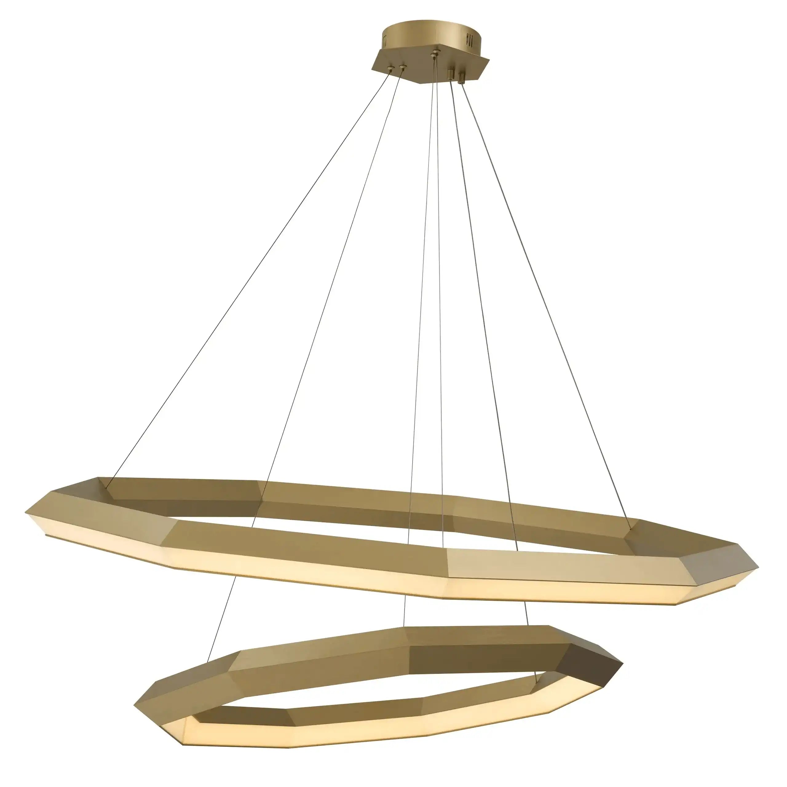 Designer Alpina Ring Glamourösen Kronleuchter Antikes Messingfinish Handarbeit - HomeDesign Knaus