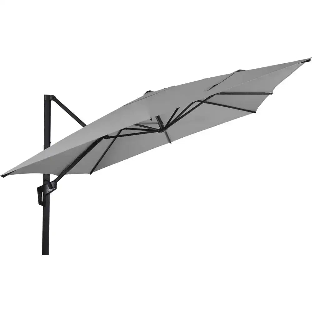 Designer Ampelschirm Libra grau 2,5m Gartenschirm Sonnenschirm - HomeDesign Knaus