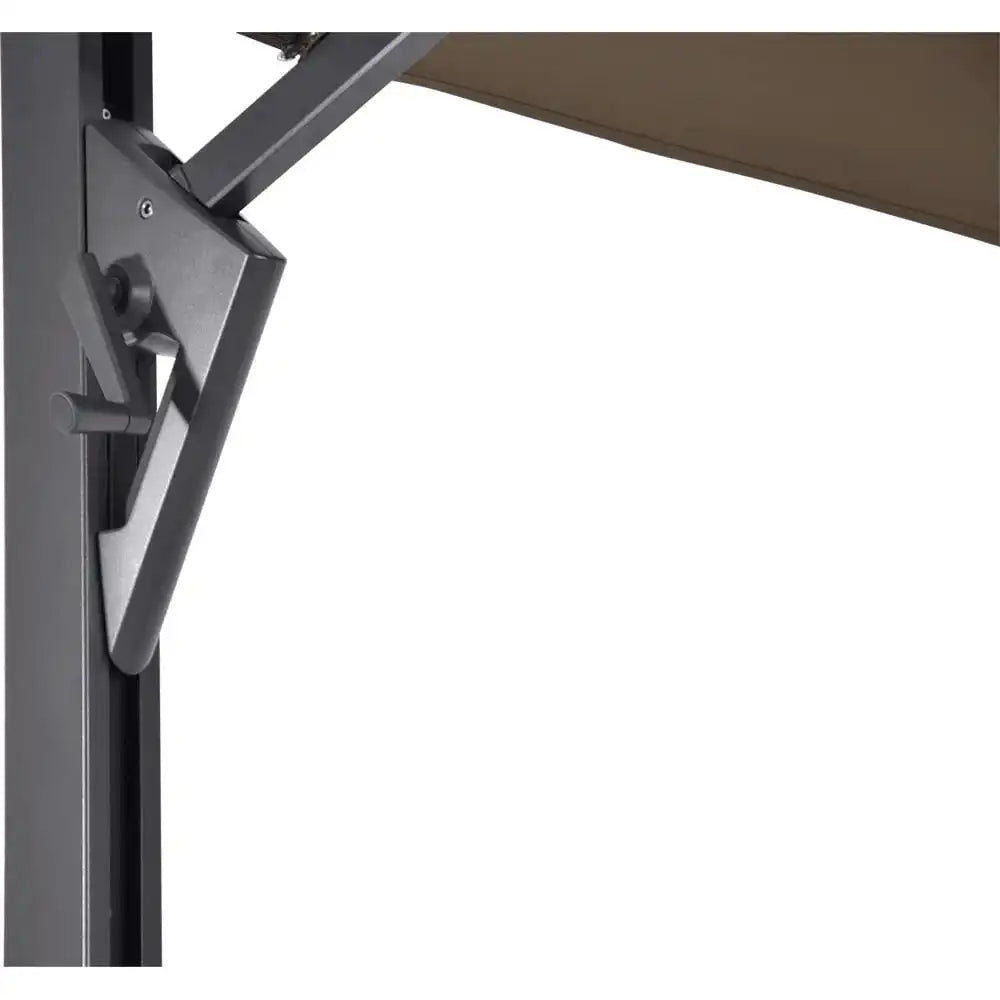 Designer Ampelschirm Taurus taupe 3,5m Gartenschirm Sonnenschirm - HomeDesign Knaus