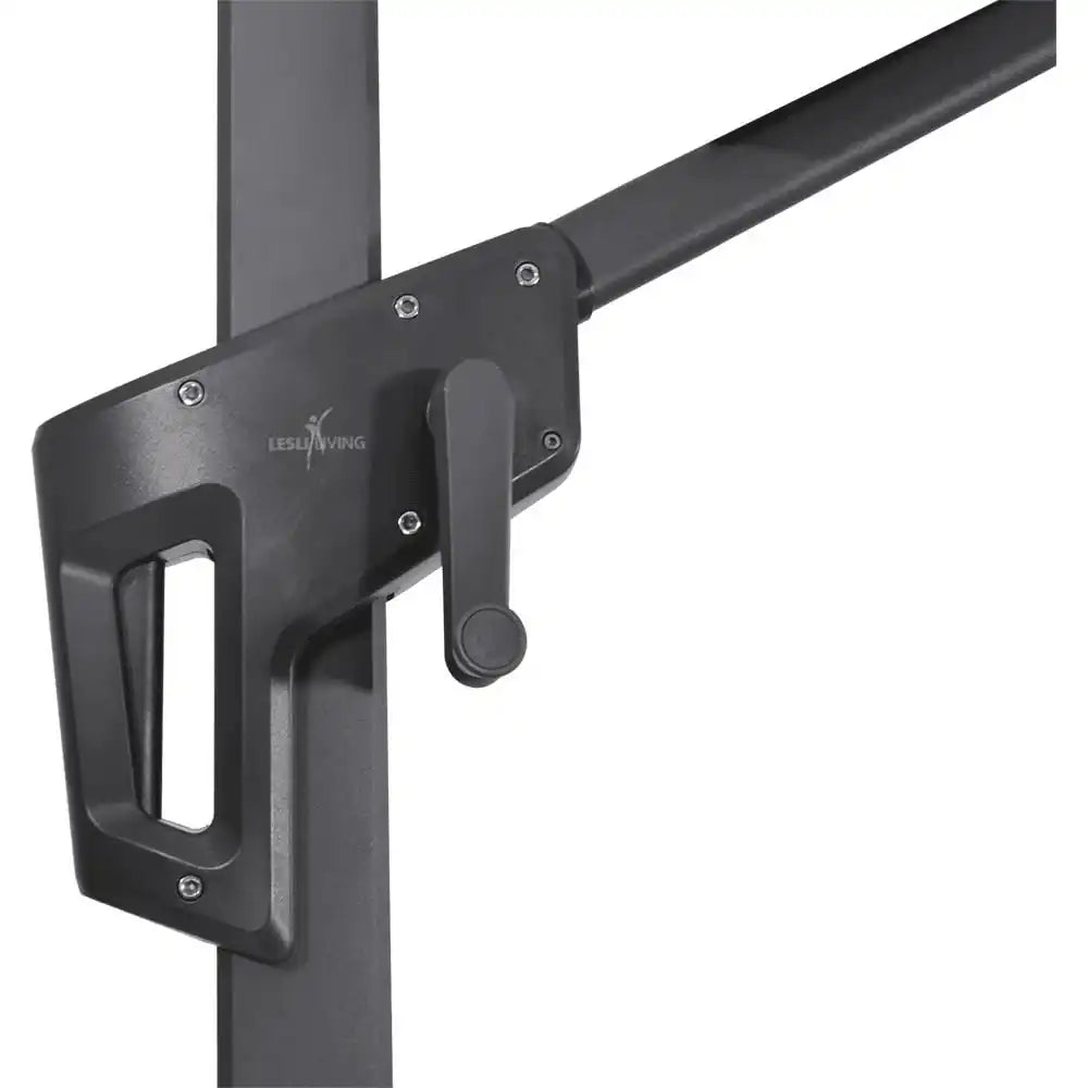 Designer Ampelschirm Virgo taupe 3,5m Gartenschirm Sonnenschirm - HomeDesign Knaus