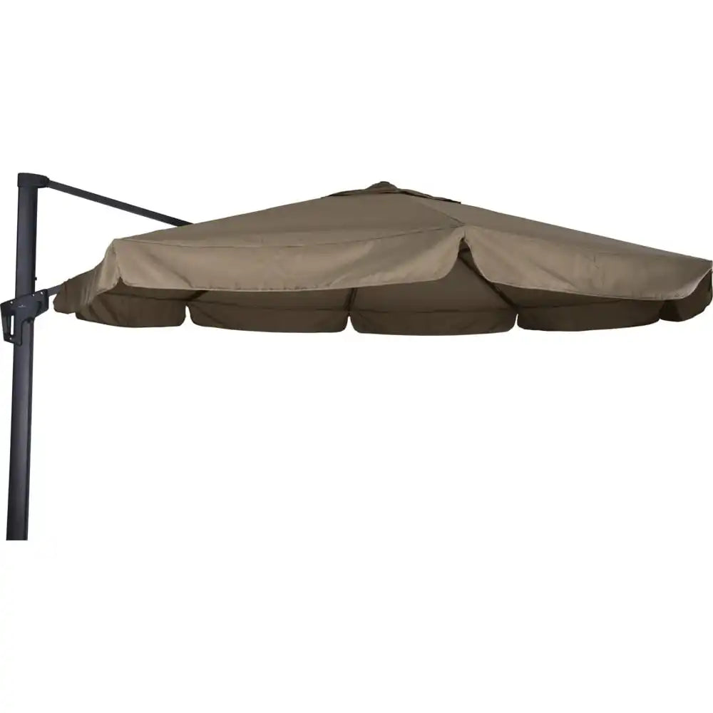 Designer Ampelschirm Virgo taupe 3,5m Gartenschirm Sonnenschirm - HomeDesign Knaus