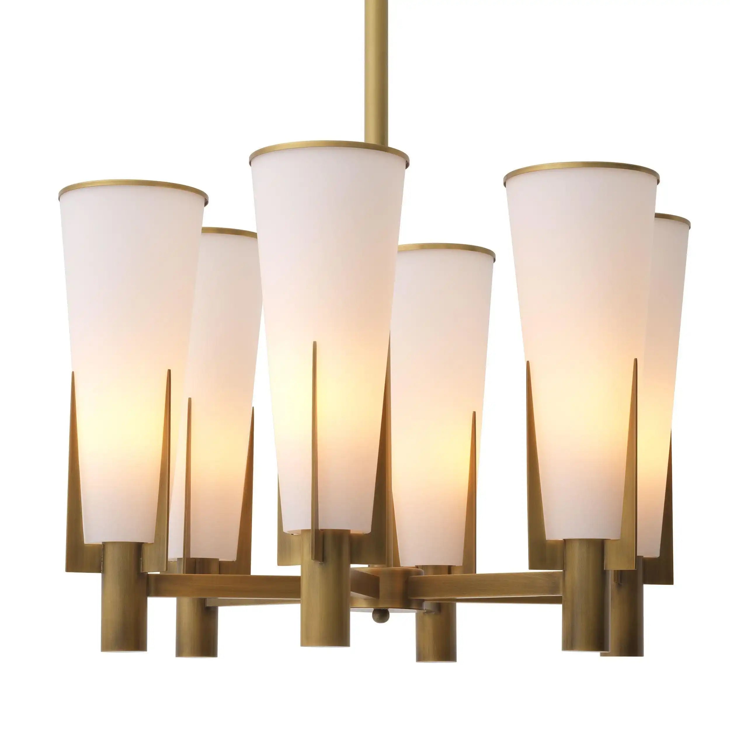 Designer Dino Kronleuchter Messing Antik Style Handarbeit - HomeDesign Knaus