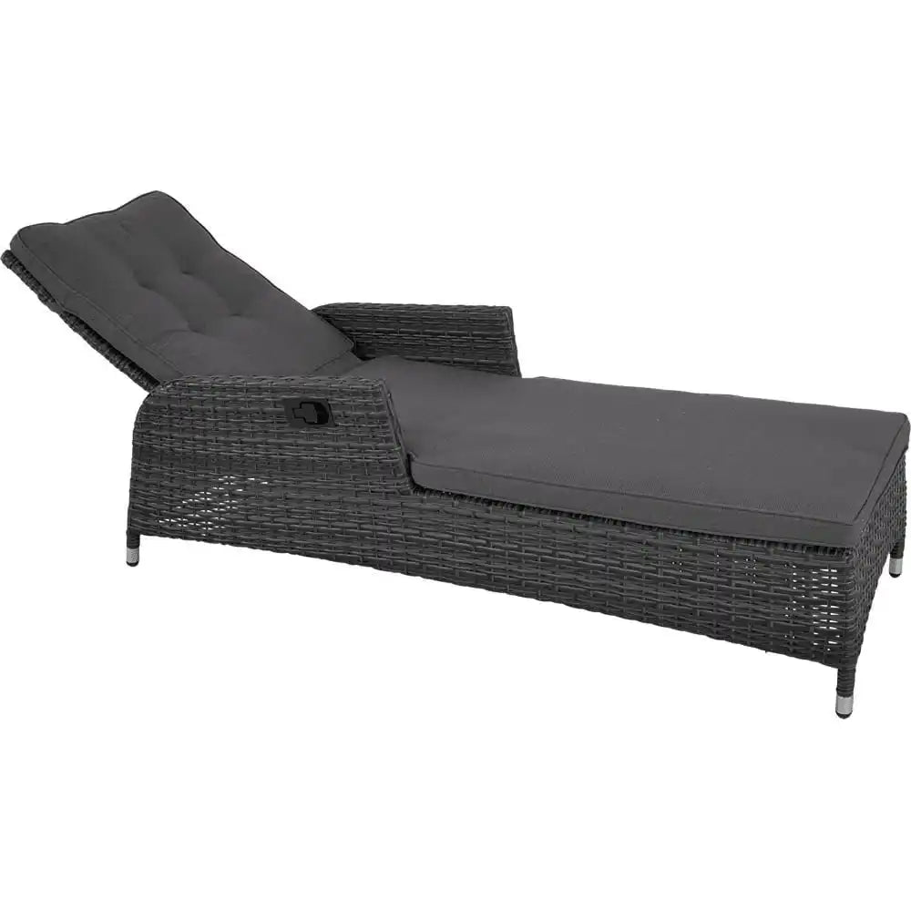 Designer Gartenliege Liege Soho Forte verstellbar Liege Sonnenliege Holzoptik - HomeDesign Knaus