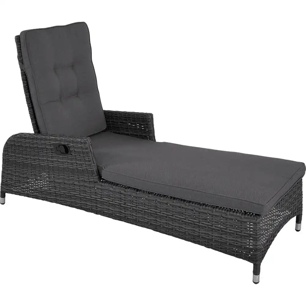 Designer Gartenliege Liege Soho Forte verstellbar Liege Sonnenliege Holzoptik - HomeDesign Knaus