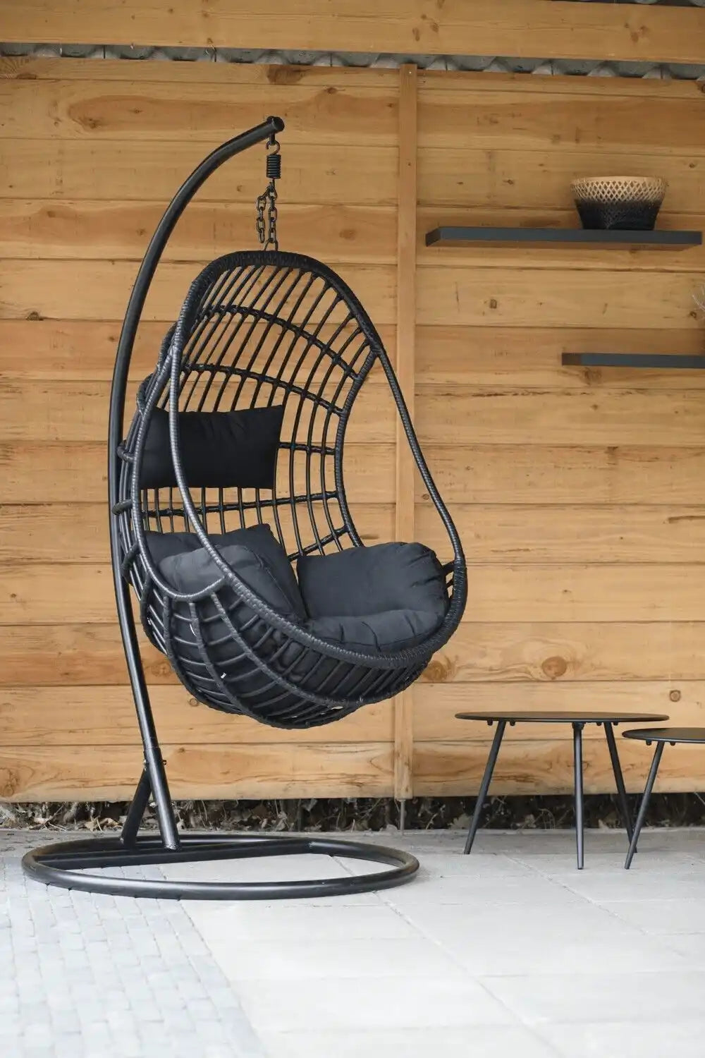 Designer Hängesessel Relaxsessel Sturdy pulverbeschichtete Stahlgestell - HomeDesign Knaus