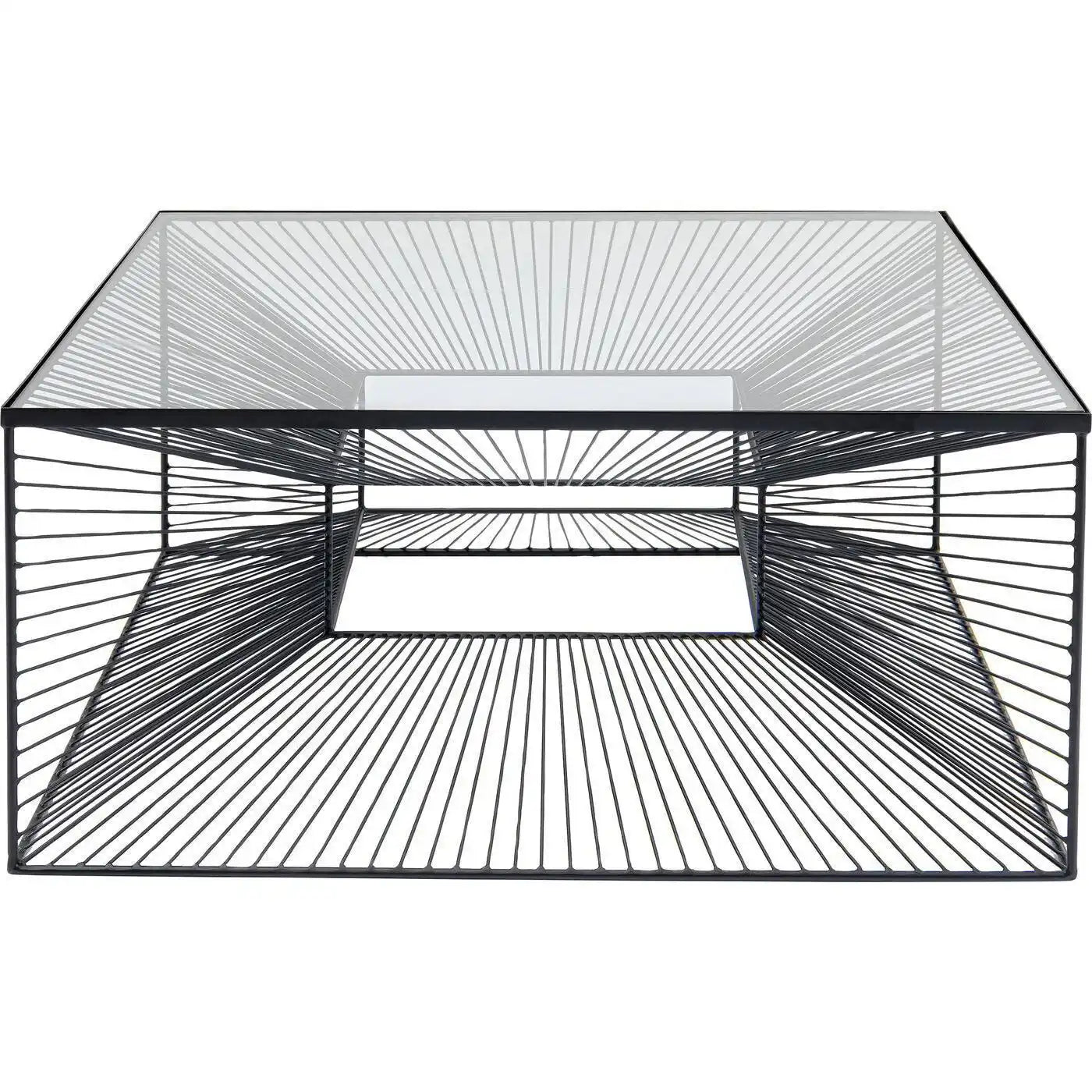 Dimension Couchtisch Handgemacht Stahl pulverbeschichtet Sicherrheitsglas - HomeDesign Knaus