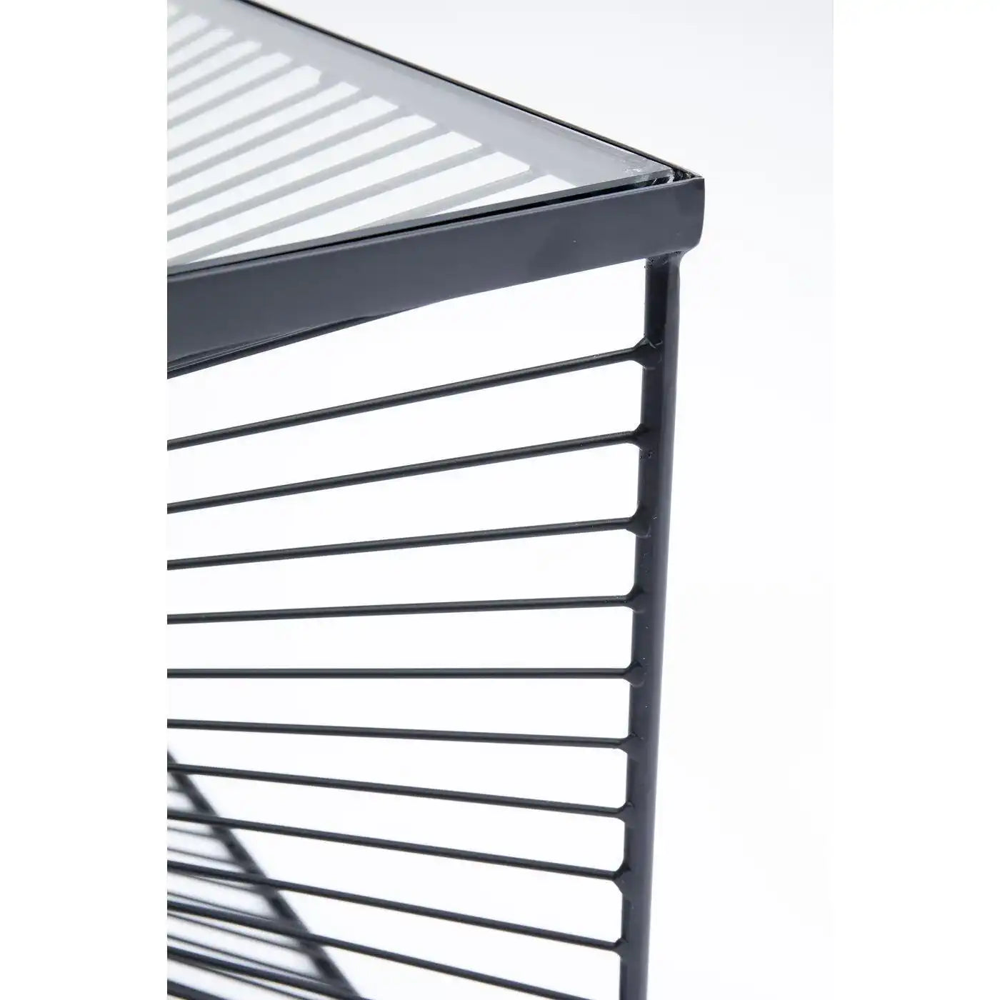 Dimension Couchtisch Handgemacht Stahl pulverbeschichtet Sicherrheitsglas - HomeDesign Knaus