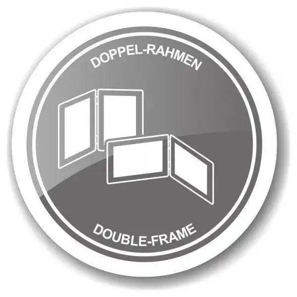 Doppel-Fotorahmen Salerno für 2 Fotos 10 x 15 cm quer, edel versilbert, anlaufgeschützt - HomeDesign Knaus