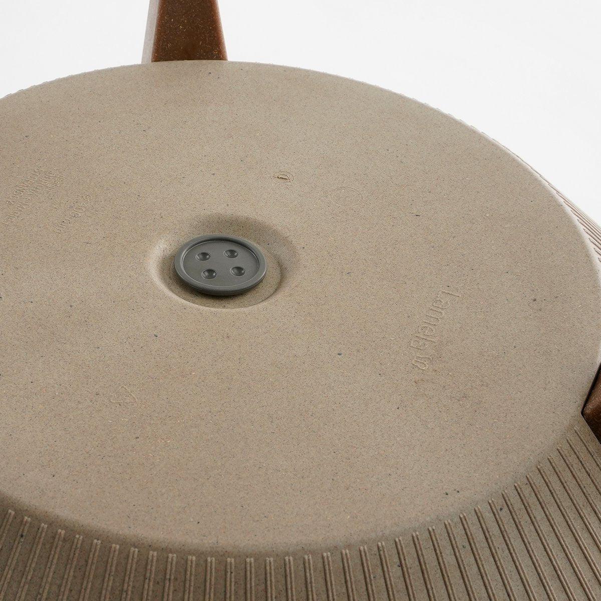 Doppio Blumentopf auf Beinen – H18,5 x Ø33 cm – Polypropylen – FSC Mix – Taupe - HomeDesign Knaus