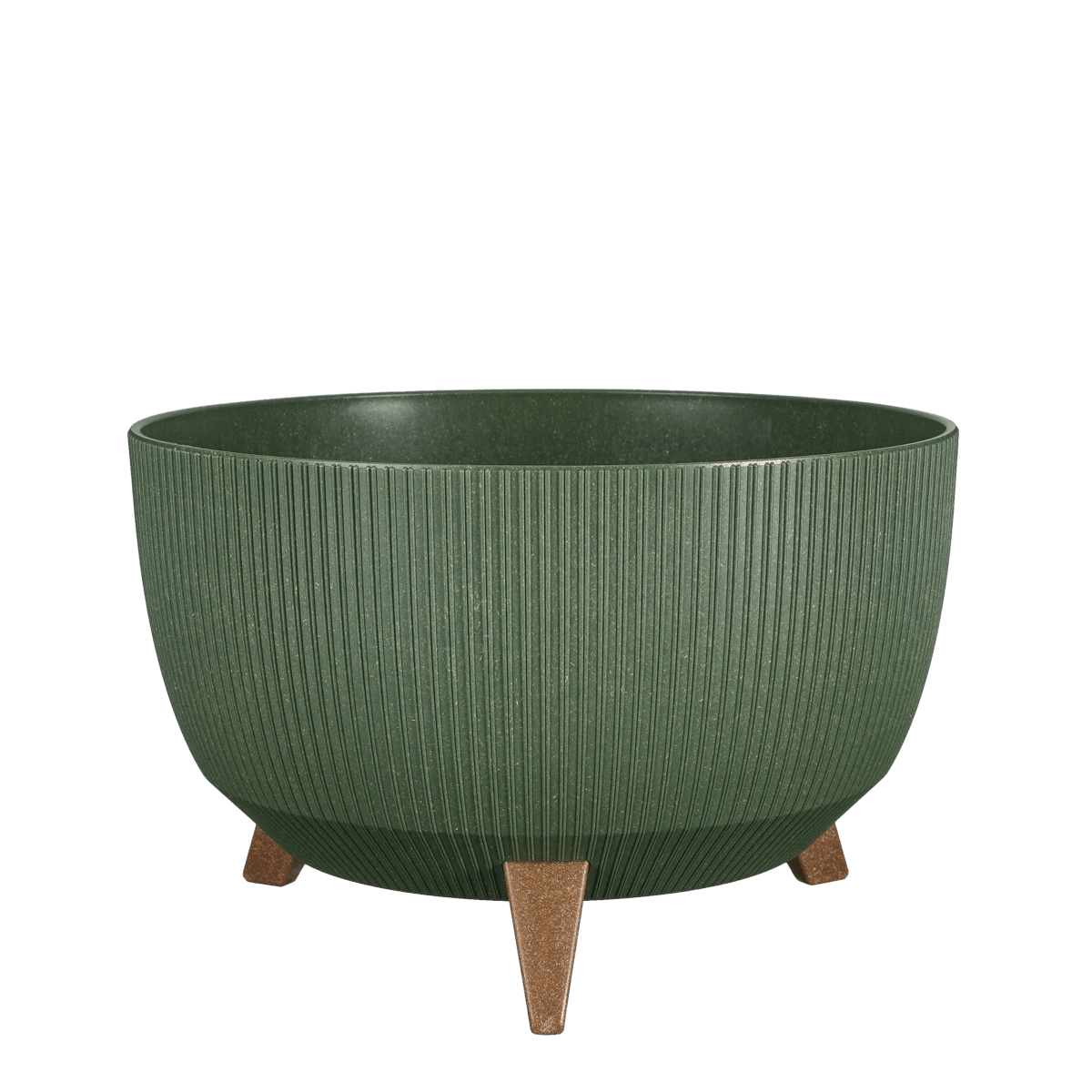 Doppio Blumentopf auf Beinen – H20,5 x Ø40 cm – Polypropylen – FSC Mix – Grün - HomeDesign Knaus