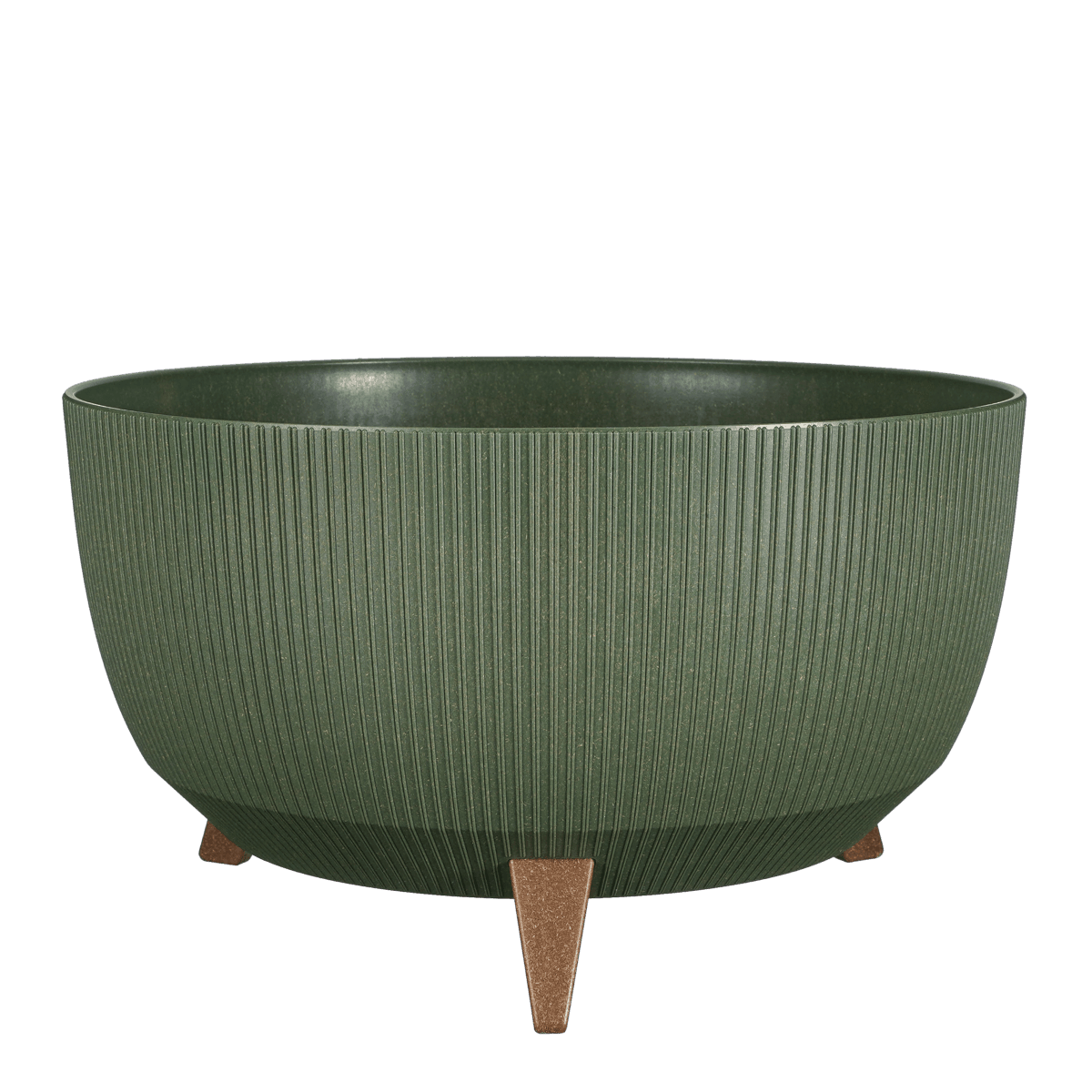 Doppio Blumentopf auf Beinen – H22 x Ø47 cm – Polypropylen – FSC Mix – Grün - HomeDesign Knaus