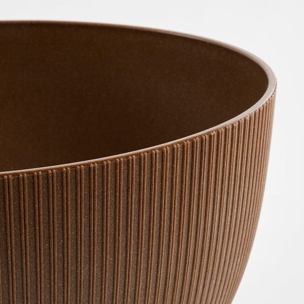 Doppio Blumentopf auf Beinen – H22 x Ø47 cm – Polypropylen – FSC Mix – Hellbraun - HomeDesign Knaus