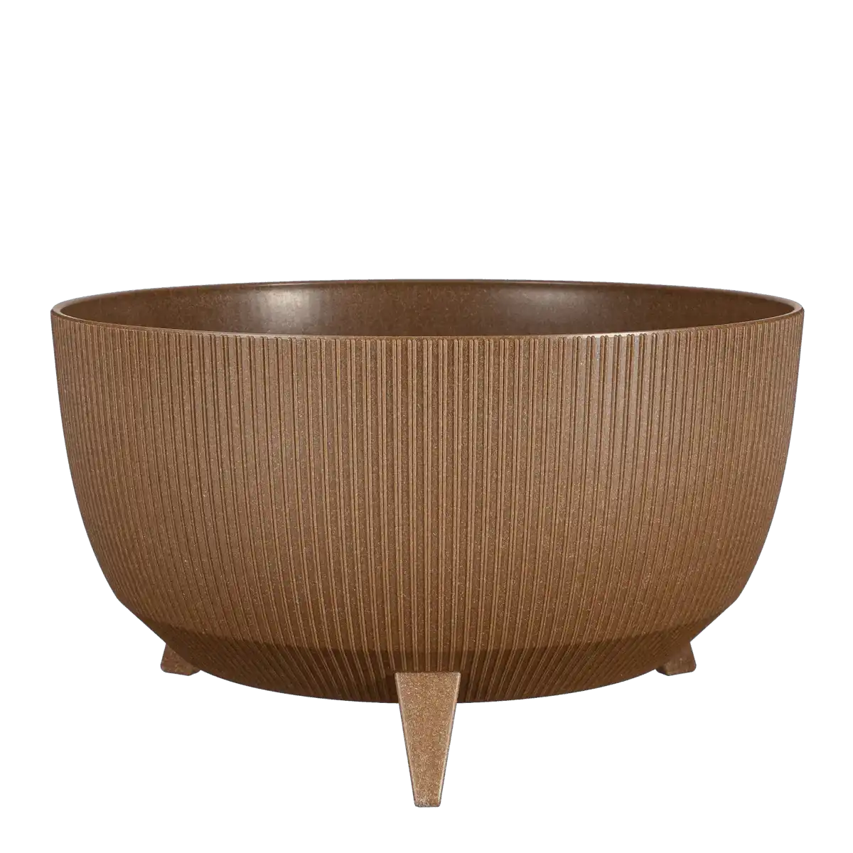 Doppio Blumentopf auf Beinen – H22 x Ø47 cm – Polypropylen – FSC Mix – Hellbraun - HomeDesign Knaus