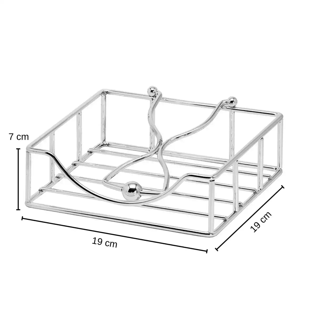 EDZARD Serviettenhalter Atlas, für Papierservietten, edel versilbert, anlaufgeschützt, 19 x 19 cm - HomeDesign Knaus