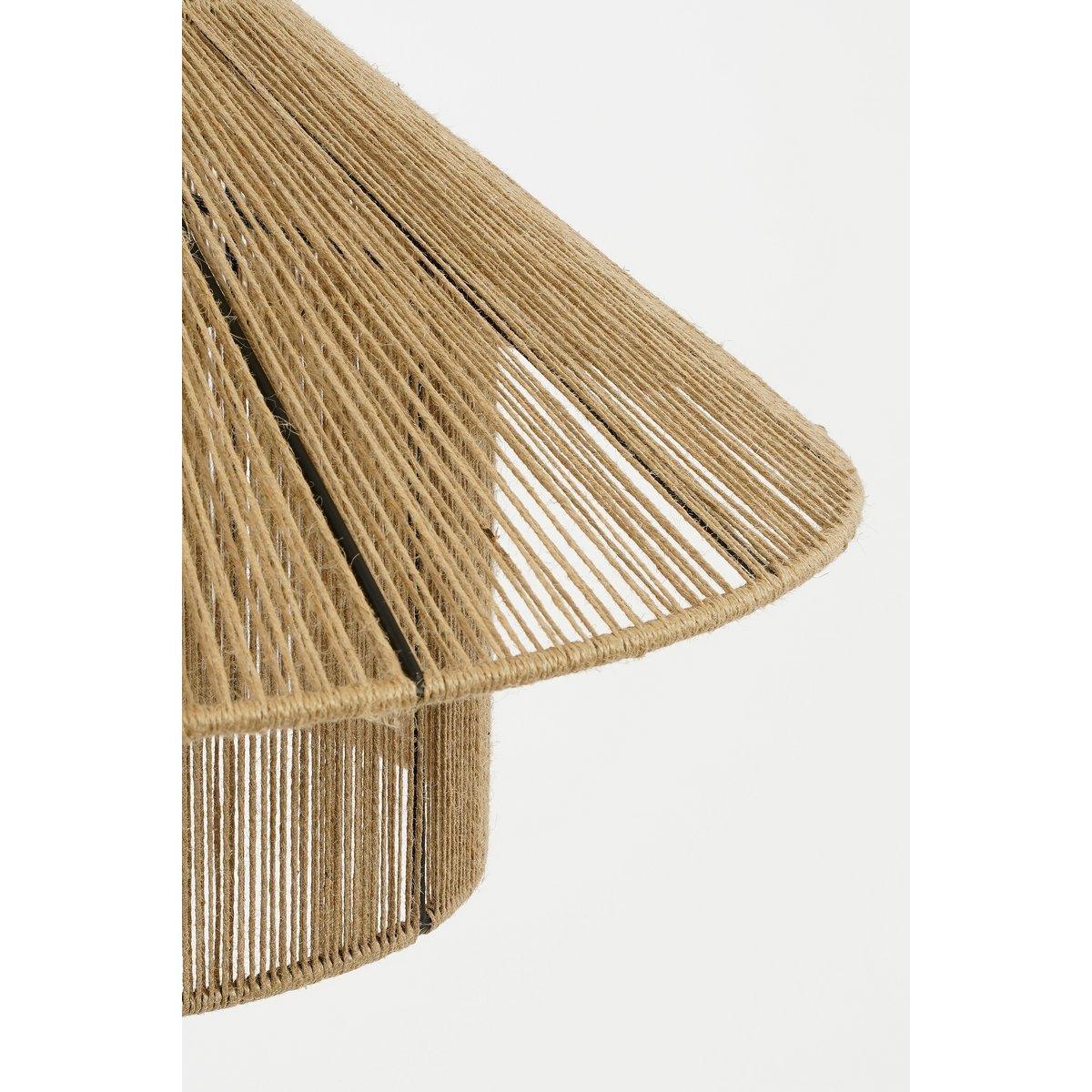 Elsa Hängelampe - H28 x Ø50 cm - Jute - Hellbraun - HomeDesign Knaus
