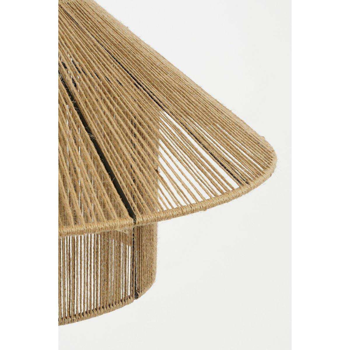Elsa Hängelampe - H28 x Ø50 cm - Jute - Hellbraun - HomeDesign Knaus
