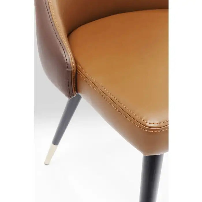 Esszimmerstuhl Stahl pulverbeschichtet Urban Desire Braun - HomeDesign Knaus