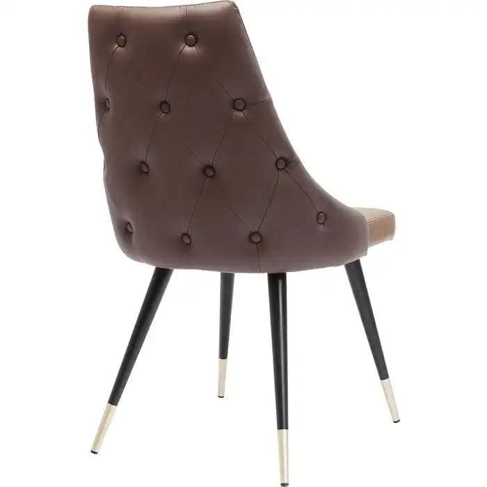 Esszimmerstuhl Stahl pulverbeschichtet Urban Desire Braun - HomeDesign Knaus