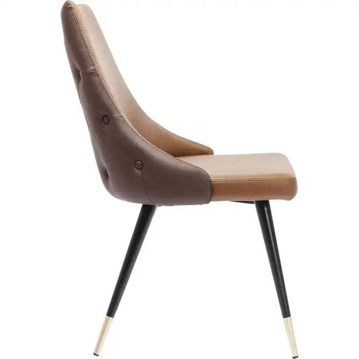 Esszimmerstuhl Stahl pulverbeschichtet Urban Desire Braun - HomeDesign Knaus