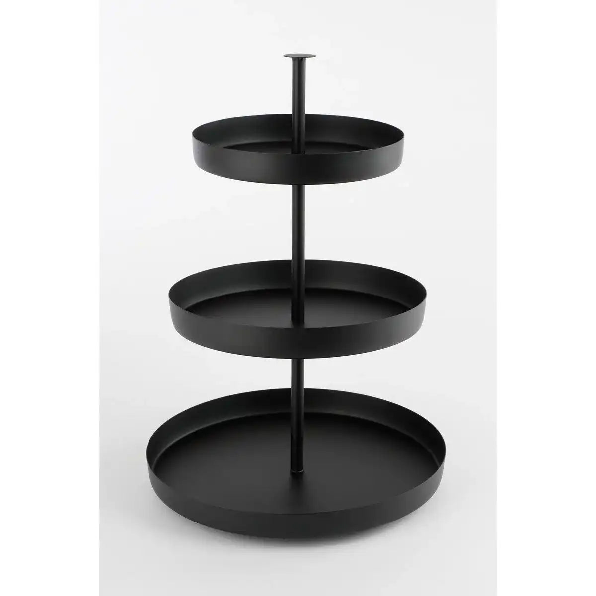 Etagere 3-lagig – H43,5 x Ø30 cm – Schwarz - HomeDesign Knaus